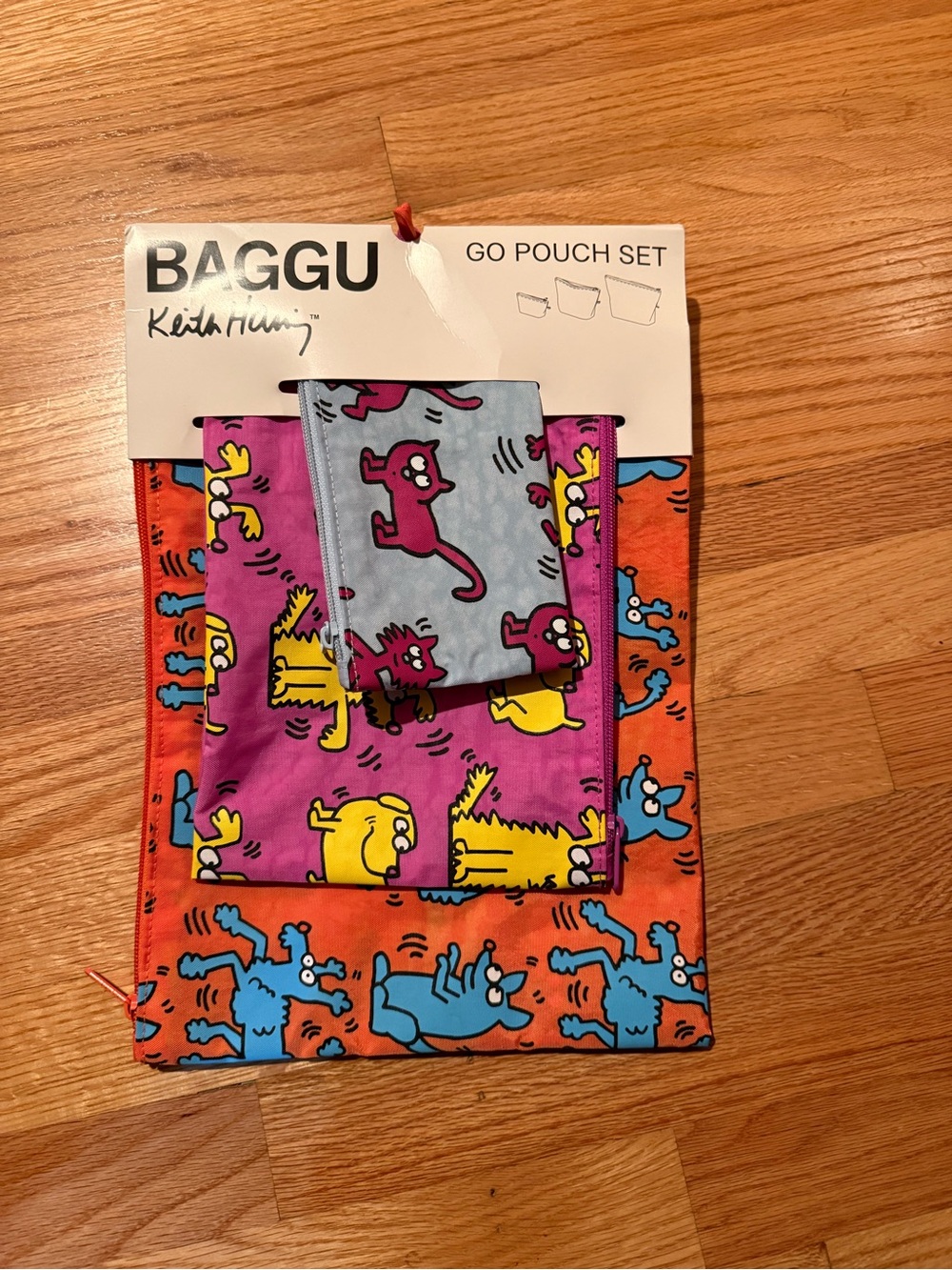 BAGGU x Keith Harring - Go Pouch Set